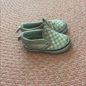 Pink Vans Checkered Slip-On Sneakers - Toddler Girl Size 6